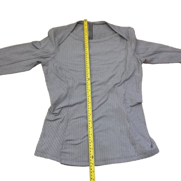Lululemon Kanto Catch Me Womens 8 Long Sleeve Heathered Gray Athletic Shirt - Picture 9 of 9